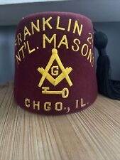Vintage masonic fez for sale  Addison