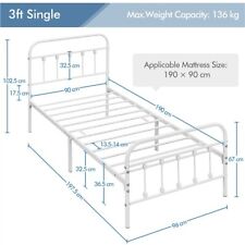 Single metal bed for sale  IPSWICH