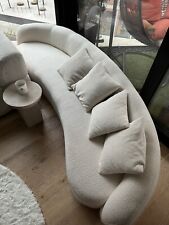 Curved sofa seater for sale  LONDON