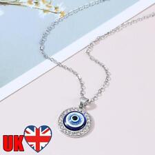 Usado, Colar pingente olho do mal colar olho azul turco presente para mulheres homens (prata) comprar usado  Enviando para Brazil