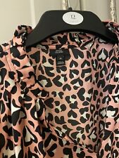 River Island Pink Satin Blouse 18 Worn Once  Animal for sale  Shipping to South Africa