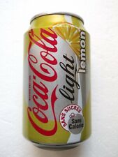 Używany, COCA COLA LIGHT LEMON 2010 z FRANCJI puszka 330ml górnie otwarta na sprzedaż  PL