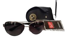 Ray-Ban RB3386 Aviator Wrap Sunglasses - Dark Silver/Green for sale  Shipping to South Africa