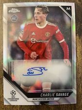 2021-22 Topps Chrome UCL Charlie Savage Rookie Auto #CA-CH Manchester United d'occasion  Expédié en Belgium