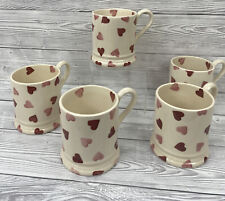 Emma Bridgewater Pink Hearts Mugs x 5 PW for sale  POOLE