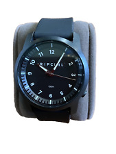 Men's Rip Curl Cambridge Silicone Black 40mm Watch Black Dial ABS Case A3308 for sale  Shipping to South Africa