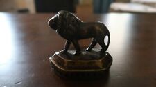 Antique brass lion for sale  Round Lake