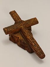 Vintage Hand Carved Wooden Cross - Religious / Crucifix / Catholic / Collectible for sale  Shipping to South Africa