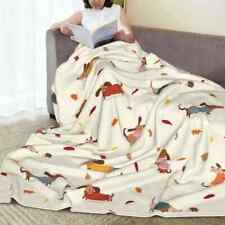 Fleece Printed Cute Portable Soft Throw Blanket Bed Office Quilt Flannel Blanket, used for sale  Shipping to South Africa