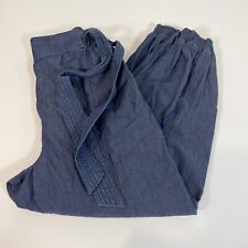 Calça jogger Anthropologie Globetrotter cintura amarrada azul média cintura alta cambraia comprar usado  Enviando para Brazil
