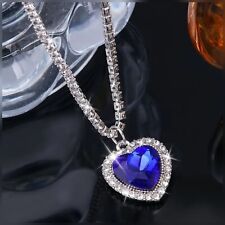 blue heart necklace for sale  BROMSGROVE