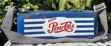 Vintage Drink Pepsi Cola Stadium Vendor Carrier Blue Masonite for sale  Shipping to South Africa