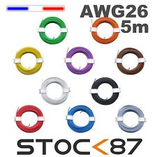 awg26/5#  fil de câblage modélisme bobine de 5m plusieurs couleurs disponibles  til salgs  Frakt til Norway