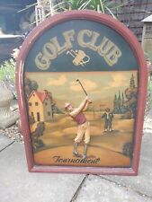 Golfer wooden sign for sale  LINCOLN