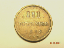 Iii pfennige 1843 gebraucht kaufen  Salzwedel