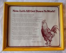 Vintage framed chicken for sale  Monroe