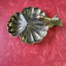 Used, Vintage/antique solid brass ashtray with bird sculpture  for sale  Shipping to South Africa