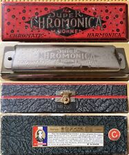 Early 20th Century Boxed M Hohner Super Chromonica Harmonica 260 1/2 Mouth Organ, used for sale  Shipping to South Africa