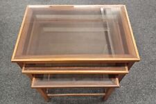 glass nest tables for sale  LONDON