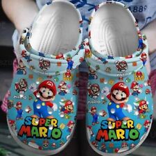 Personalizado Super Mario Love Crocs, Personalizado Super Mario Presente Crocs Tamanco Sapatos , usado comprar usado  Enviando para Brazil