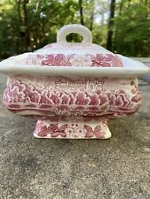 Vintage red transferware for sale  Stone Mountain