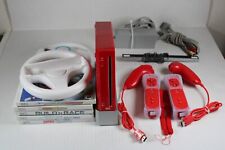 Consola Nintendo Wii 25 aniversario edición limitada roja paquete RVL-001 probado segunda mano  Embacar hacia Argentina