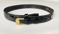 Ceinture cuir embossé d'occasion  Amiens-