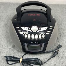 Sony CFD-E75 AM/FM Rádio Cassete CD Player Boom Box Portátil Preto Testado Funciona comprar usado  Enviando para Brazil