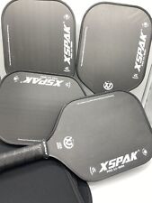 Used, 4 Fair Condition Xspak Raw Carbon Fiber pickleball paddles Wide Body With Covers for sale  Shipping to South Africa