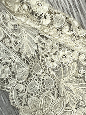 antigo vestido de gola point de gaze renda fantasia ornamentado casamento vitoriano comprar usado  Enviando para Brazil