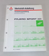 Suplemento manual de oficina esquemas elétricos Mitsubishi Pajero Sport por 2001 comprar usado  Enviando para Brazil