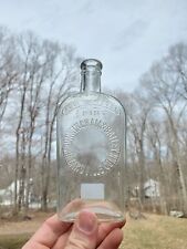 Used, Scarce 1890s Half Pint Cunningham / Bailey Hazardville Conn Strap side Flask for sale  Shipping to South Africa
