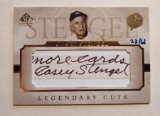 Usado, 2005 SP Legendary Cuts Casey Stengel corte cartão de autógrafo #23/61 Yankees HOF! comprar usado  Enviando para Brazil
