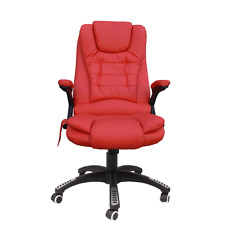 Leather chair red for sale  ALCESTER