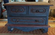 Vintage Wooden Dresser Trinket Storage Wood Jewelry Box Very Unique!, used for sale  Shipping to South Africa