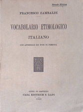 Vocabolario etimologico italia usato  Italia