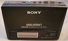 SONY AM FM WALKMAN RADIO CASSETTE PLAYER WM-AF605/BF605 W/AUTO REVERSE + CASE NR for sale  Shipping to South Africa