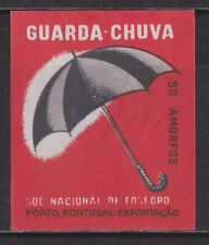 Etiqueta antiga de caixa de fósforos Portugal, Guarda - Chuva, AC50 comprar usado  Enviando para Brazil