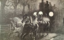 Antigua ilustración impresa 1880 original rara muy buena condición ponche caballo carruaje antiguo Reino Unido  segunda mano  Embacar hacia Argentina