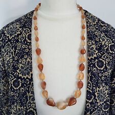 Vintage necklace orange for sale  PRUDHOE