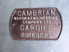 Cambrian cardiff wagon for sale  WELLINGBOROUGH