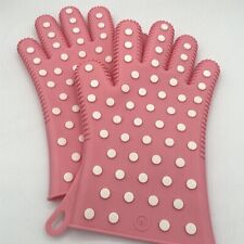 Luvas de silicone Love This Kitchen Heat Shield forno cor rosa com pontos tamanho M/G comprar usado  Enviando para Brazil