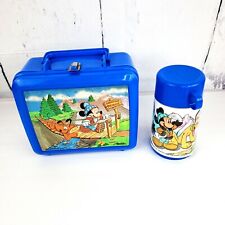 Lancheira e garrafa térmica vintage Mickey Mouse Aladdin azul Pluto 1989  comprar usado  Enviando para Brazil