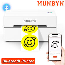 Used, MUNBYN Bluetooth Shipping Label Printer 4x6 Thermal Label w Drive for USPS FedEx for sale  Shipping to South Africa