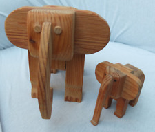 Elefanten tierfiguren holz gebraucht kaufen  Groß Twülpstedt