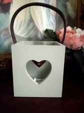 Grey wooden heart for sale  STOKE-ON-TRENT