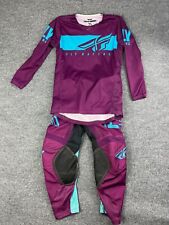 FLY KINETIC Performance Racewear Jersey Shirt Pants Set Youth Large 24 Purple for sale  Shipping to South Africa