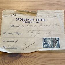 1943 receipt grosvenor for sale  IPSWICH