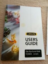 LEISURE flavel gas cooker eye level grill Vintage Users guide handbook booklet   for sale  Shipping to Ireland