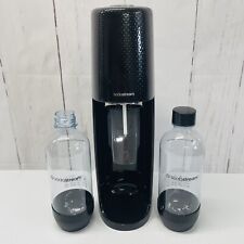 SodaStream Fizzi Sparkling Water Soda Maker Black SPT-001 W/ New Soda Bottles for sale  Shipping to South Africa